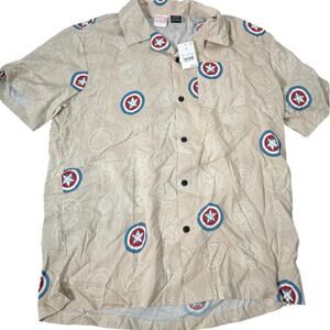 NWT Marvel men’s button up shirt size M